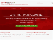 Tablet Screenshot of akuttnettverket.no